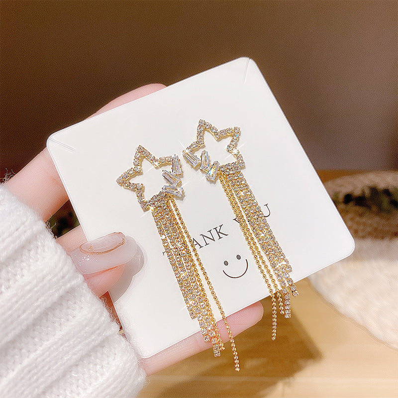 Wholesale S925 Silver Needle Tassel Earrings ACC-ES-Xiyue001