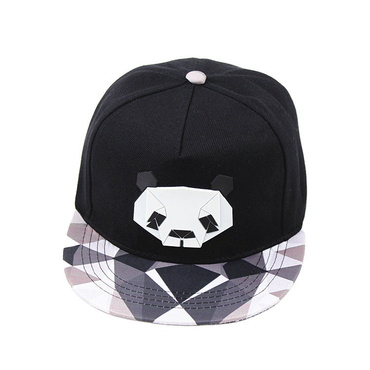 Wholesale Baseball Cap Panda Three-dimensional Offset Printing Flat Brim Hip-hop Cap Hat ACC-HT-LueLan007