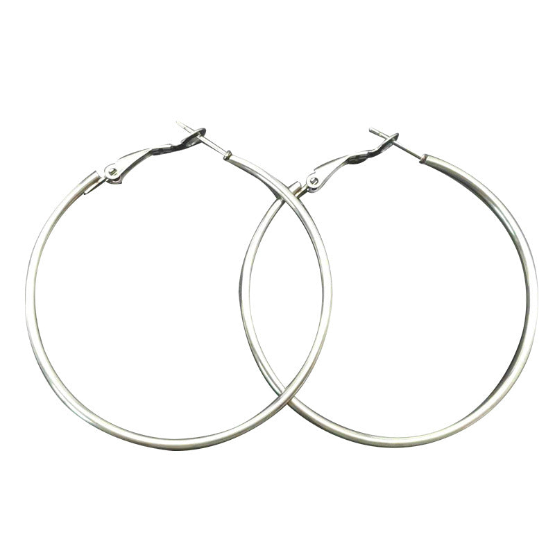 Wholesale 304 Titanium Steel Gold Exaggerated Earrings ACC-ES-MuShan051