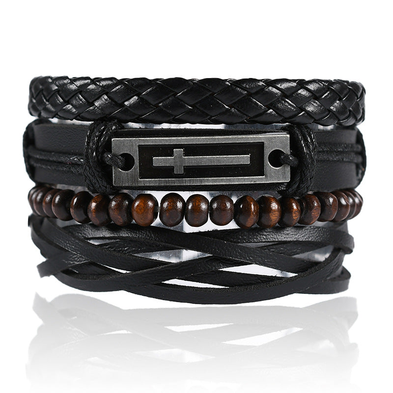 Wholesale Retro Braided Leather Bracelets