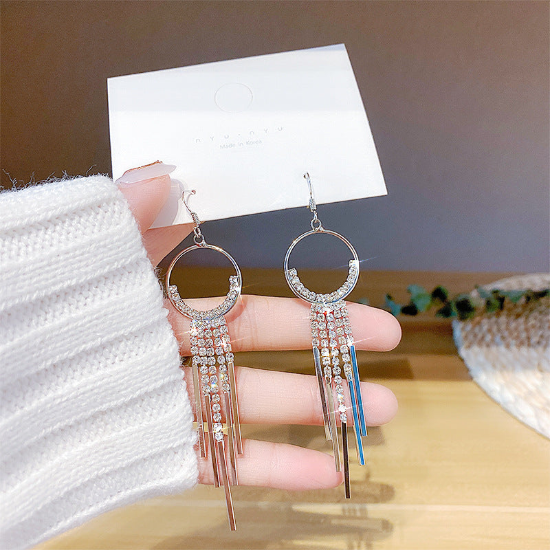 Wholesale S925 Silver Needle Tassel Earrings ACC-ES-Xiyue001