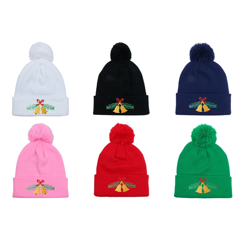 Wholesale Knitted Hats Christmas Embroidery Beanies ACC-HT-HaiPu042