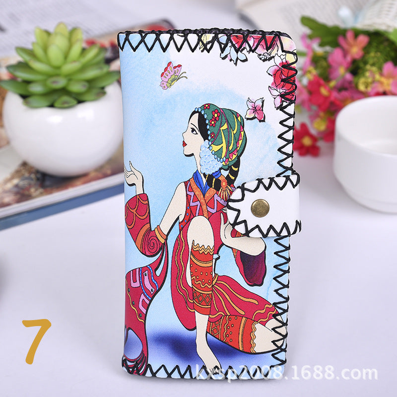 Wholesale Ethnic Style Handmade Wallet Composite Two-layer Leather Wallet ACC-WT-Mengs004