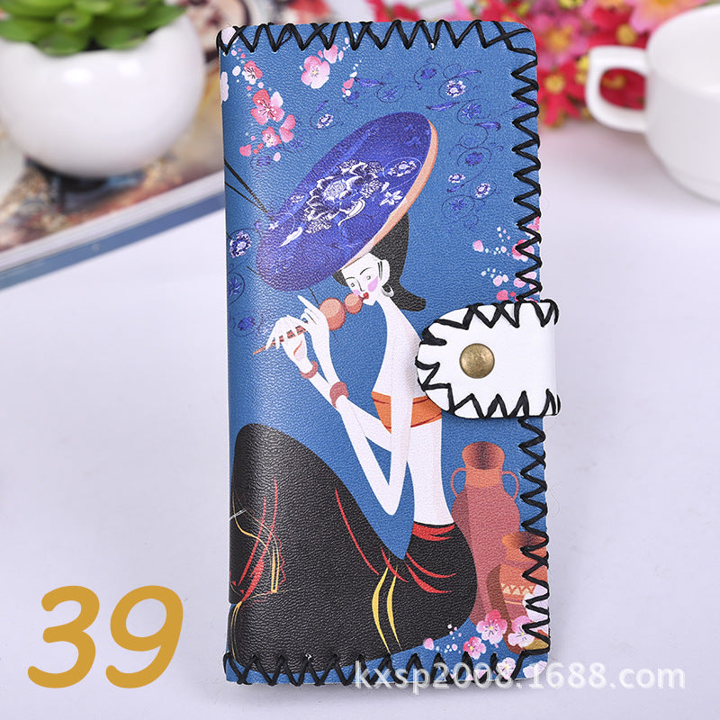 Wholesale Ethnic Style Handmade Wallet Composite Two-layer Leather Wallet ACC-WT-Mengs004