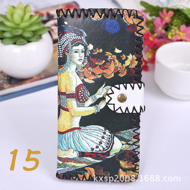 Wholesale Ethnic Style Handmade Wallet Composite Two-layer Leather Wallet ACC-WT-Mengs004