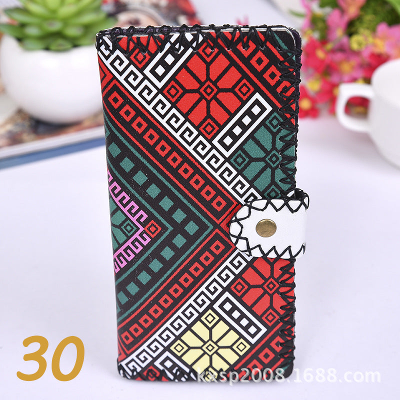 Wholesale Ethnic Style Handmade Wallet Composite Two-layer Leather Wallet ACC-WT-Mengs004
