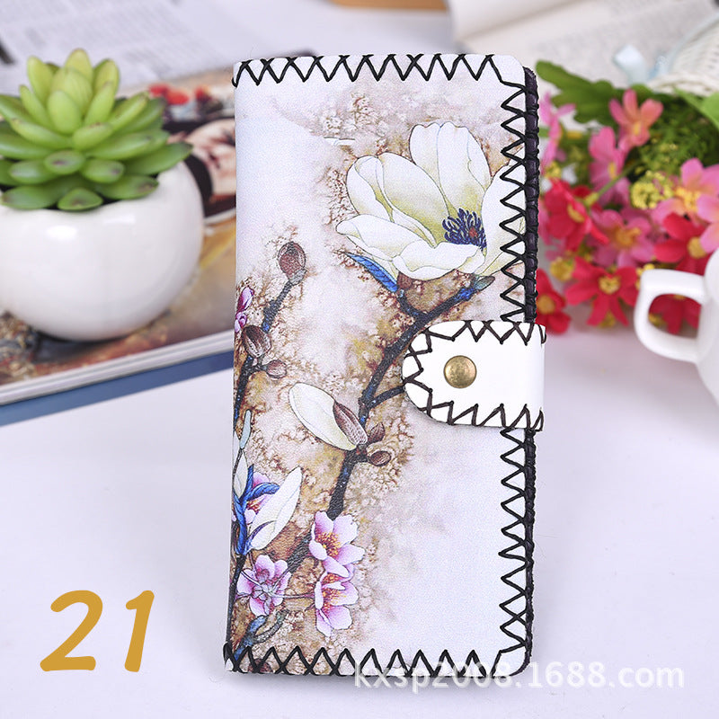 Wholesale Ethnic Style Handmade Wallet Composite Two-layer Leather Wallet ACC-WT-Mengs004