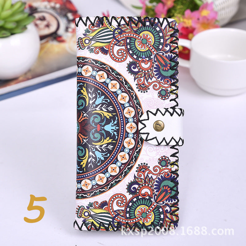 Wholesale Ethnic Style Handmade Wallet Composite Two-layer Leather Wallet ACC-WT-Mengs004