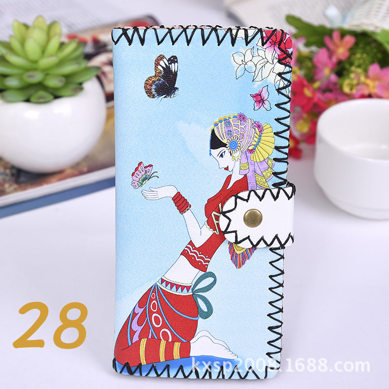 Wholesale Ethnic Style Handmade Wallet Composite Two-layer Leather Wallet ACC-WT-Mengs004