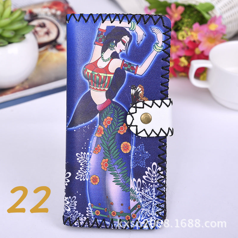 Wholesale Ethnic Style Handmade Wallet Composite Two-layer Leather Wallet ACC-WT-Mengs004