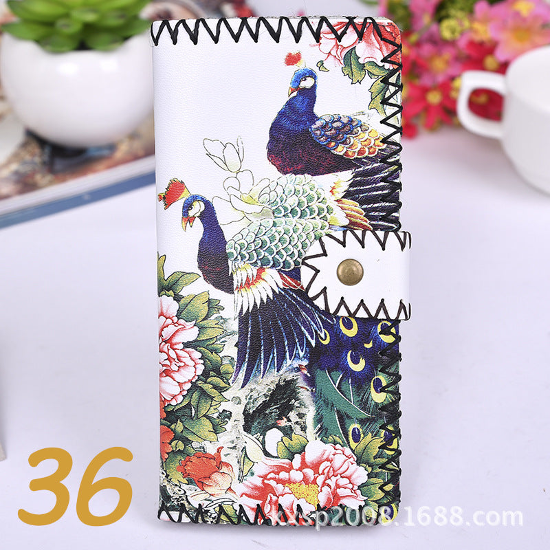 Wholesale Ethnic Style Handmade Wallet Composite Two-layer Leather Wallet ACC-WT-Mengs004