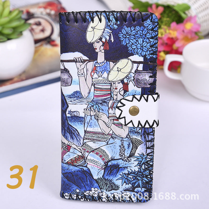 Wholesale Ethnic Style Handmade Wallet Composite Two-layer Leather Wallet ACC-WT-Mengs004