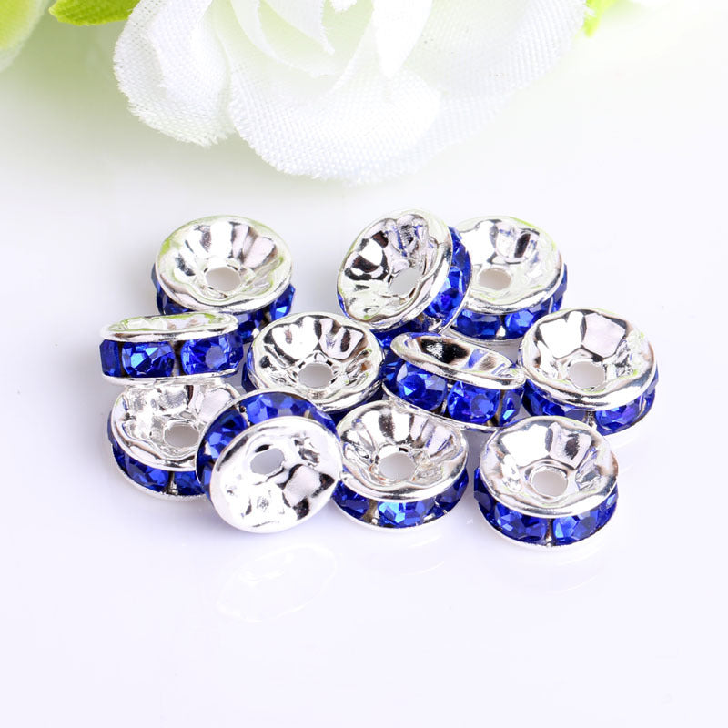 Wholesale 100pcs Spacer Beads Diamond Wheel Glass ACC-BDS-Nant001