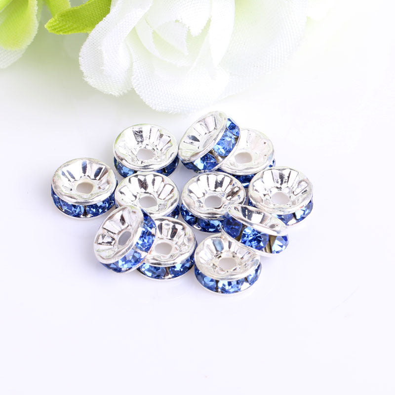 Wholesale 100pcs Spacer Beads Diamond Wheel Glass ACC-BDS-Nant001