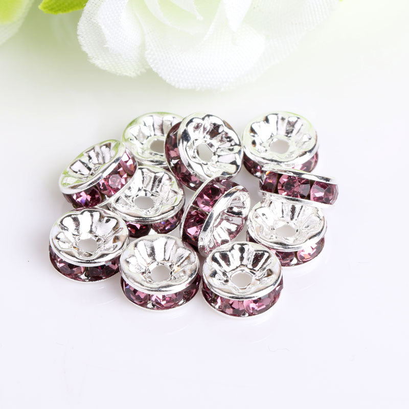 Wholesale 100pcs Spacer Beads Diamond Wheel Glass ACC-BDS-Nant001
