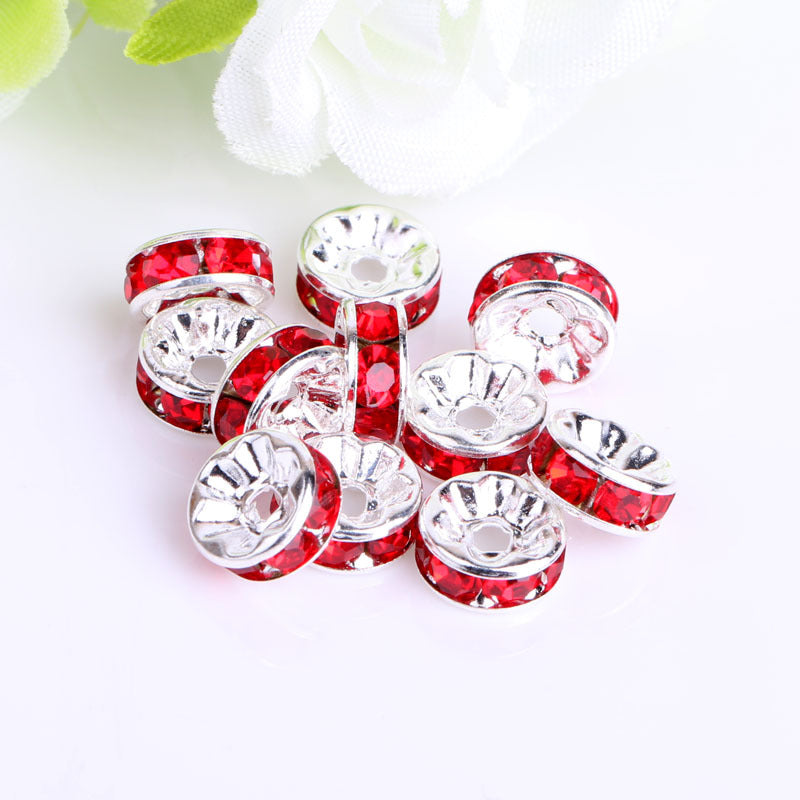 Wholesale 100pcs Spacer Beads Diamond Wheel Glass ACC-BDS-Nant001