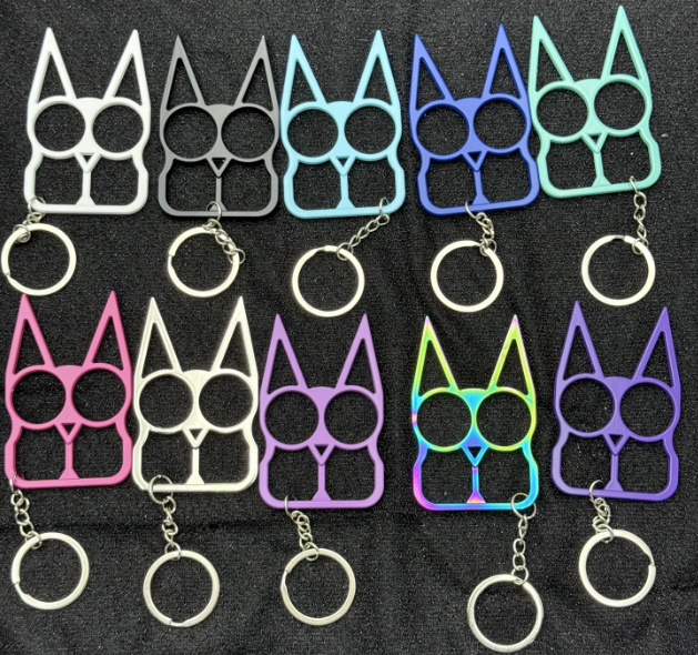 Wholesale 10pcs/set Outdoor Gear Colorful Metal Keychains ACCHW-KC-NN001