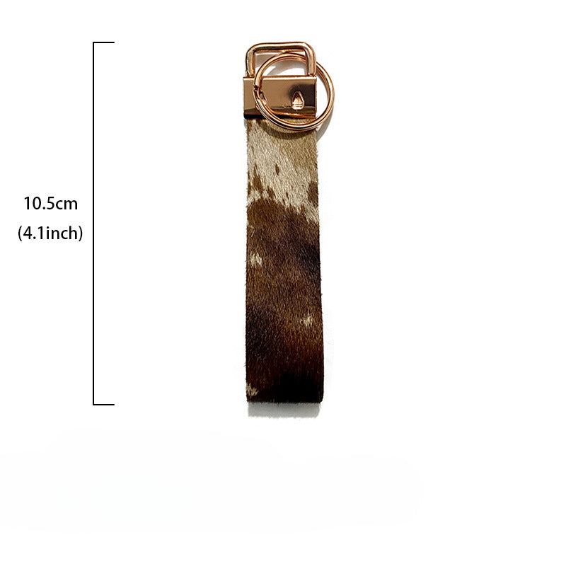 Wholesale Western Retro Leather Bohemian Horsehair Keychains Vintage Western Style ACC-KC-XinChuan001