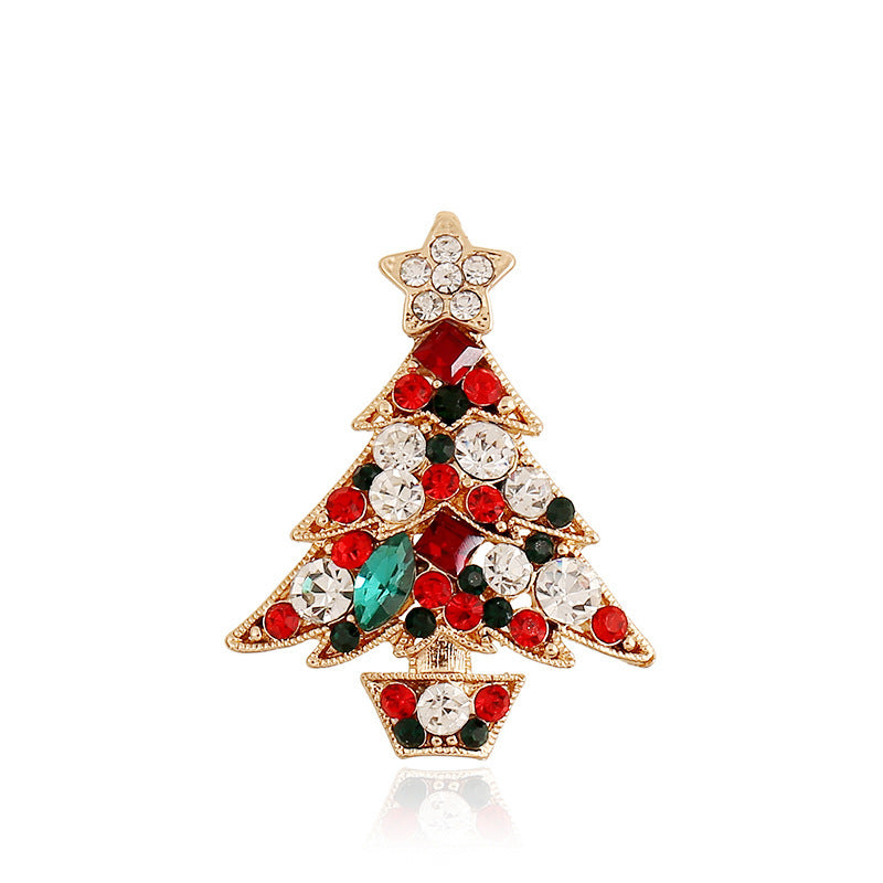 Wholesale Christmas Necklace Ring Earrings Christmas Tree Four-piece Set ACC-ES-KaiQing006