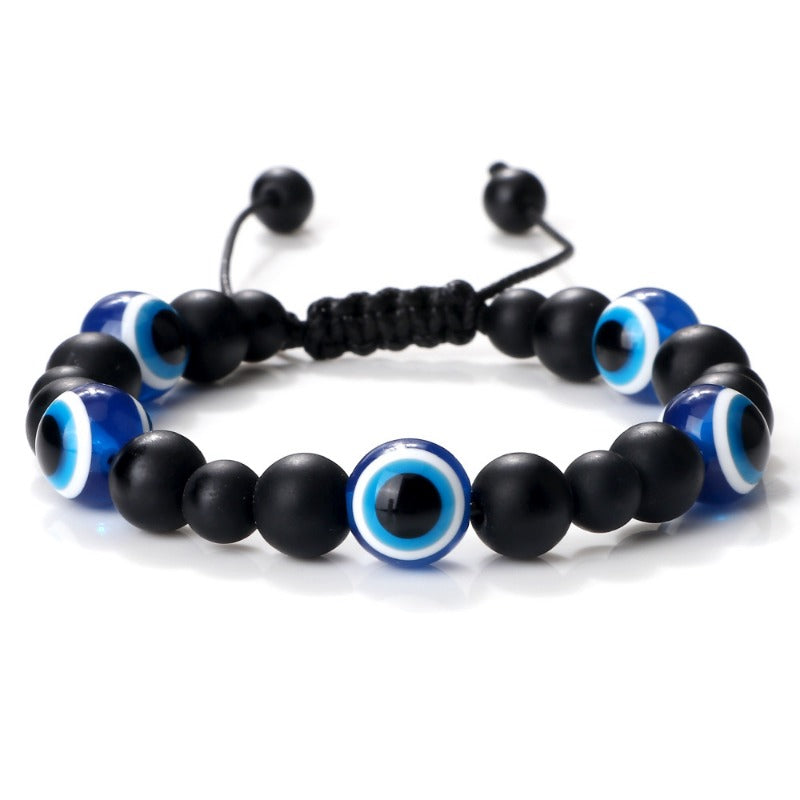 Wholesale Round Bead Devil Eye Braided Bracelet ACC-BT-Xinh004