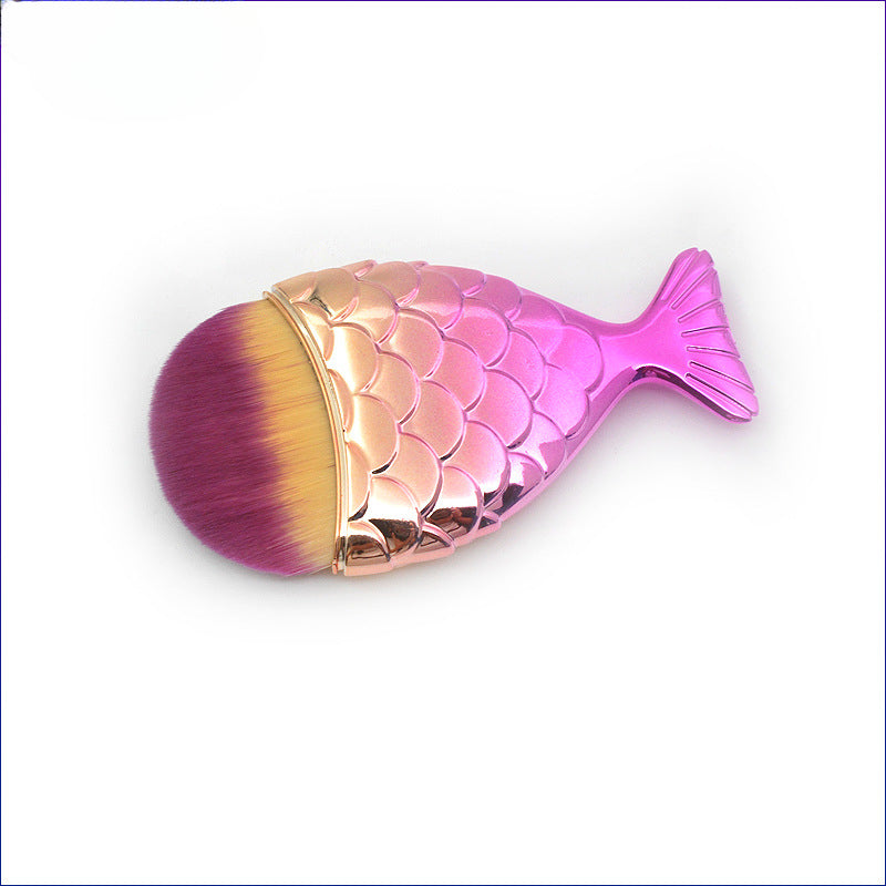 Wholesale Single Mermaid Tail Foundation Brush Makeup Brush Blush Brush Beauty Makeup Tools ACC-MB-LXY002