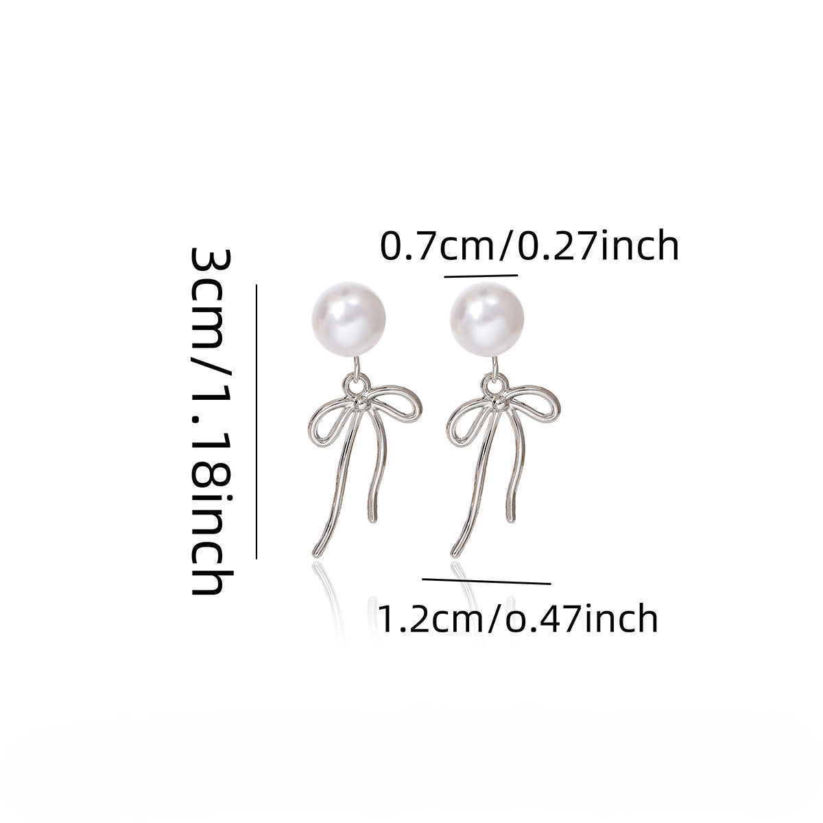 Wholesale Bow Tassel Pearl Earrings ACC-ES-MDD066