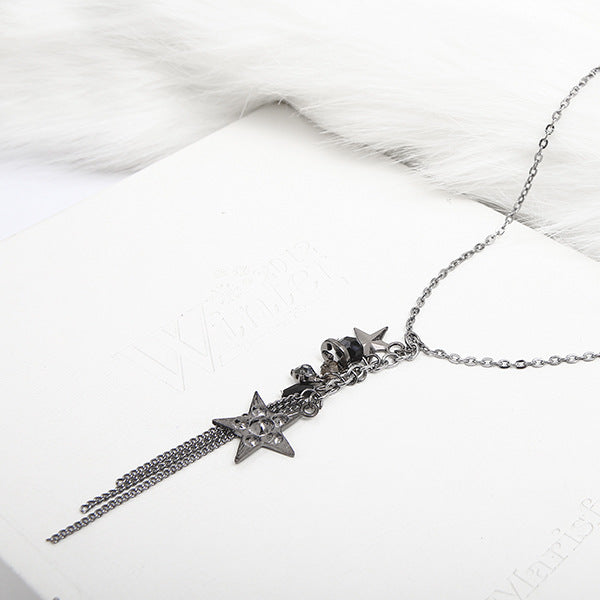 Wholesale metal tassel diversified pendant necklace