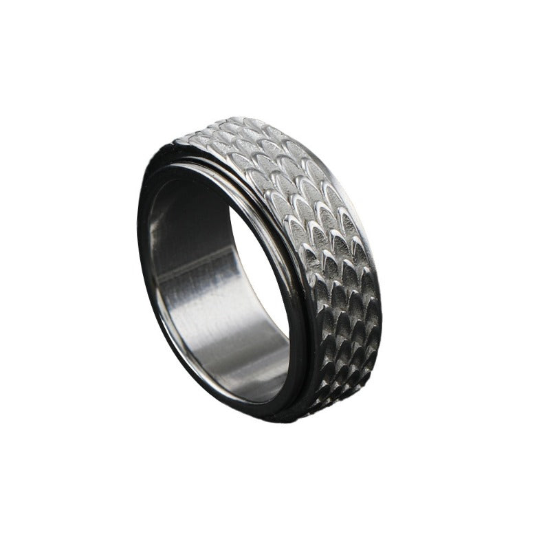 Wholesale Demon Eye Stainless Steel Ring Men's Pentagram Ring ACC-RS-ZhongQi013