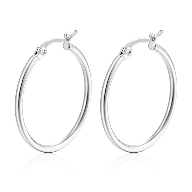 Wholesale Gold Titanium Steel Small Earrings ACC-ES-MuShan049