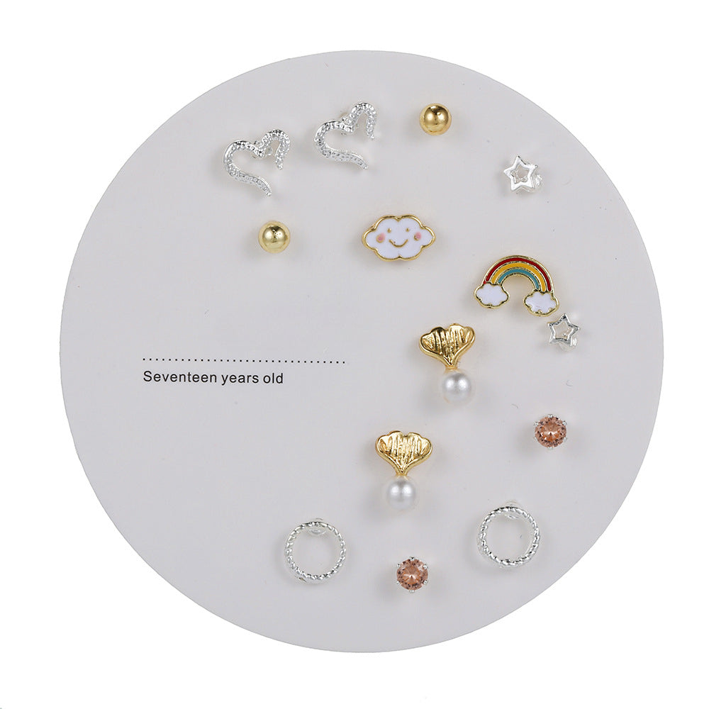 Wholesale Simple Small S925 Earring Set ACC-ES-Zhany007