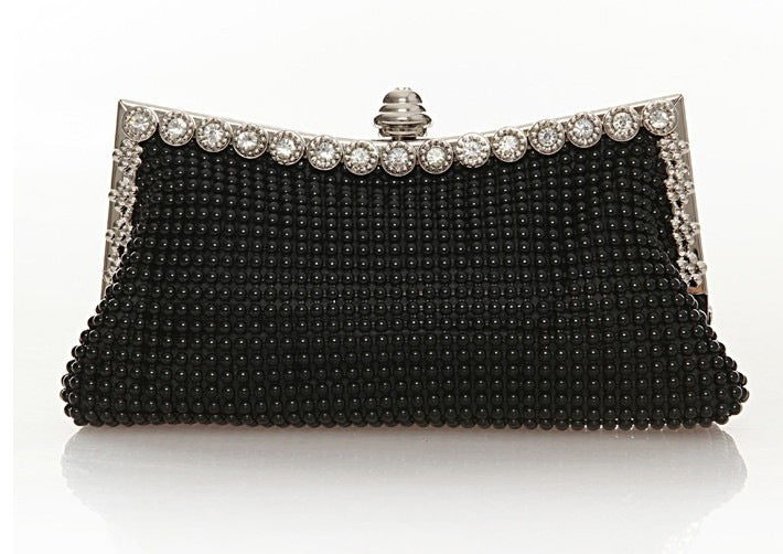 Wholesale Aluminum Beads Evening Bag Aluminum Sheet Evening Clutch Bag Rhinestones Handbag ACC-HB-LaiShi002