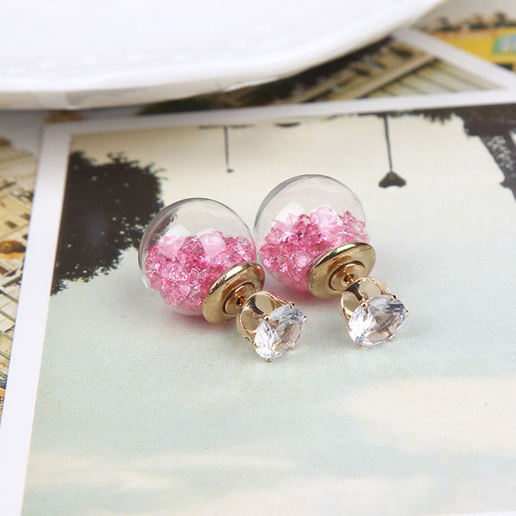 Wholesale Glass Ball Diamond Multi-color Earrings ACC-ES-MDD051