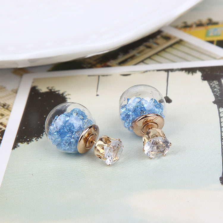 Wholesale Glass Ball Diamond Multi-color Earrings ACC-ES-MDD051