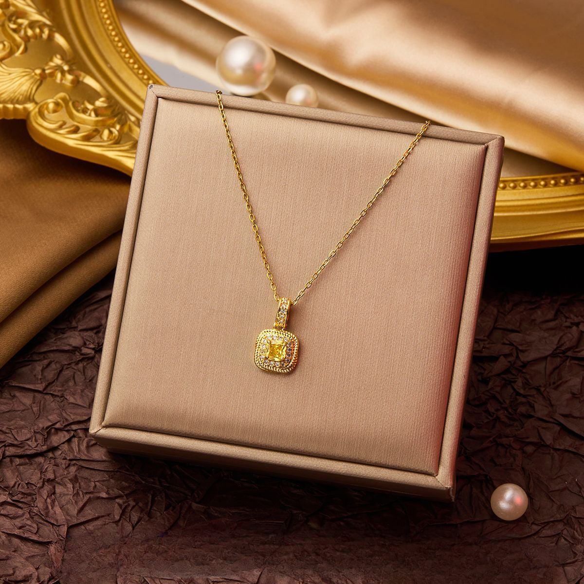 Wholesale Bow Heart Starfish Fashion Light Luxury Necklaces Titanium Steel Necklace ACC-NE-XuHao006