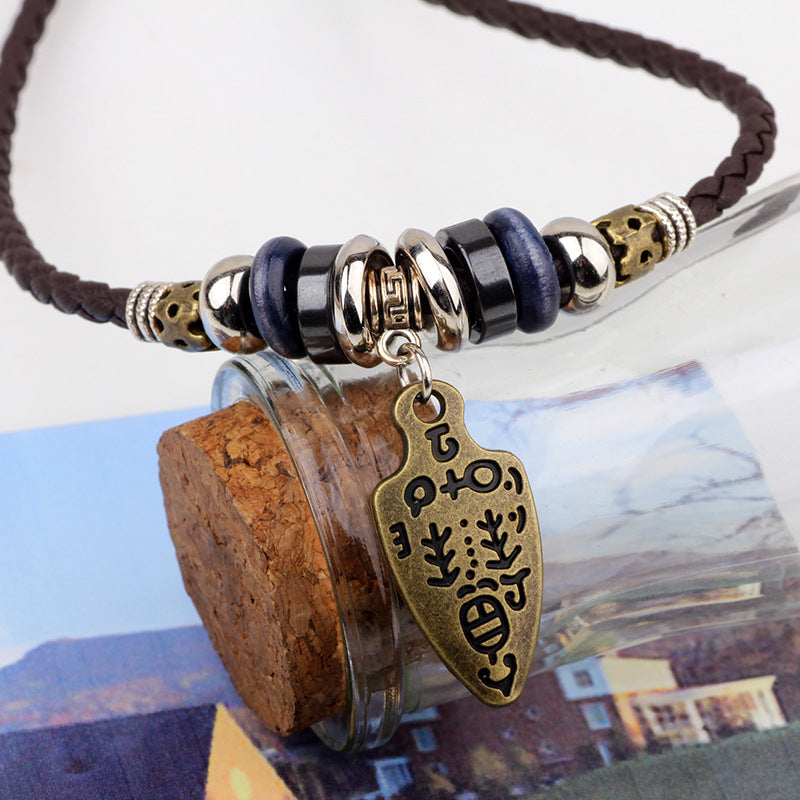 Wholesale Alloy Pendant Necklace with Ancient Sword Design Trendy Fashion Accessory for Everyday Boutique Jewelry
