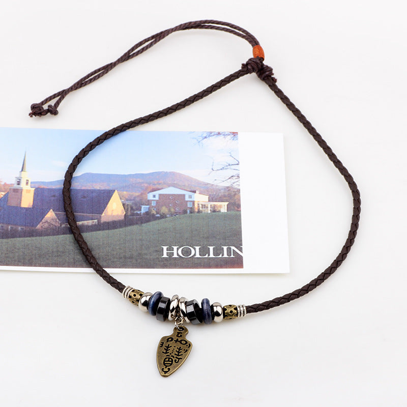 Wholesale Alloy Pendant Necklace with Ancient Sword Design Trendy Fashion Accessory for Everyday Boutique Jewelry