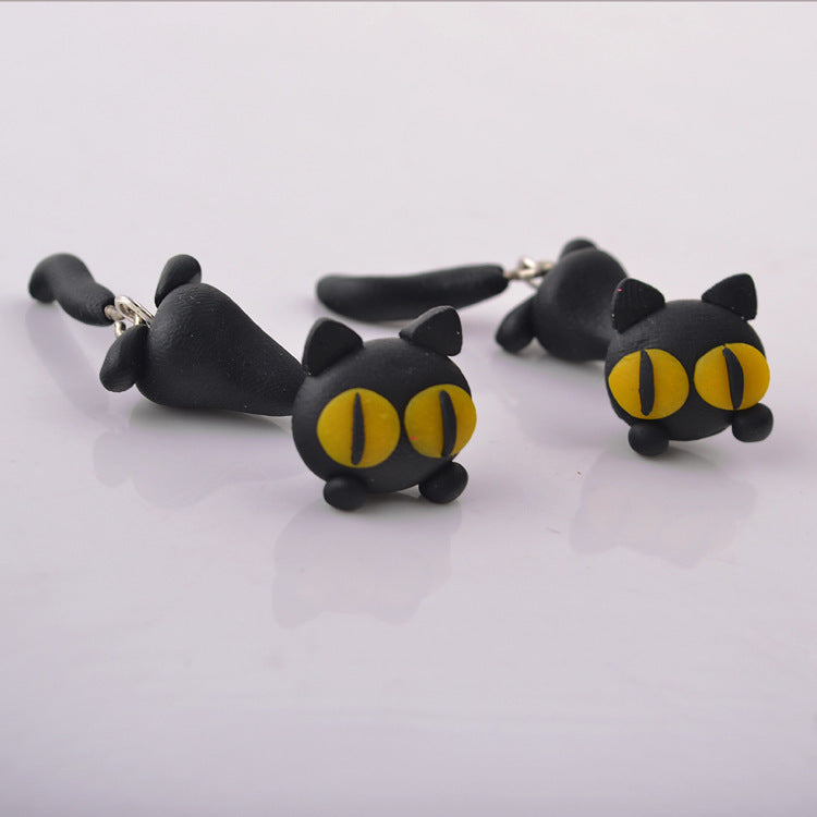 Wholesale Polymer Clay Kitten Earrings Cute Earrings ACC-ES-ZhuangZ002