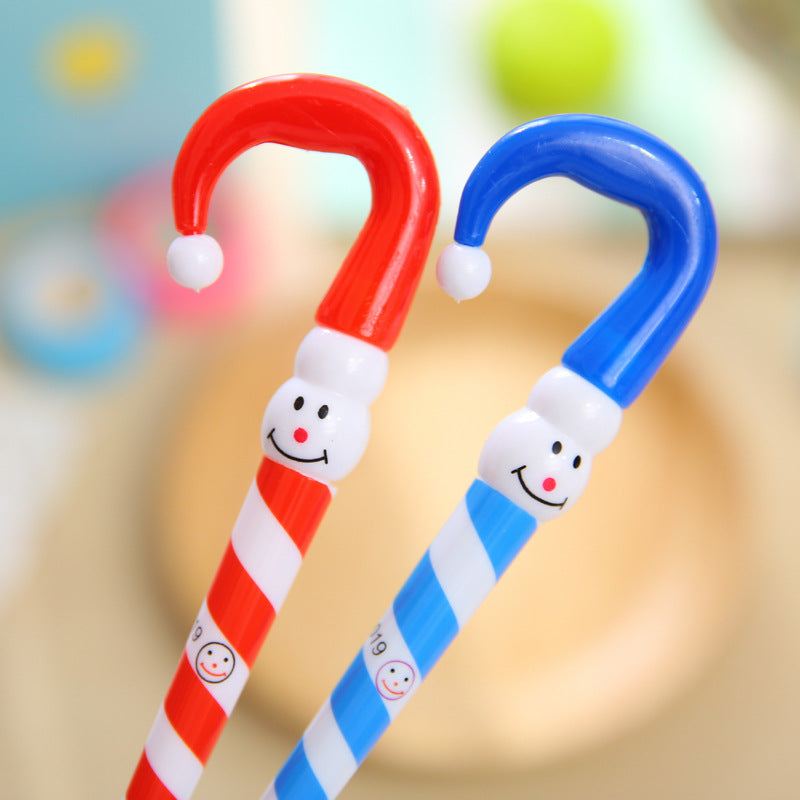 Wholesale Christmas gift clown Christmas snowman cap ballpoint pen