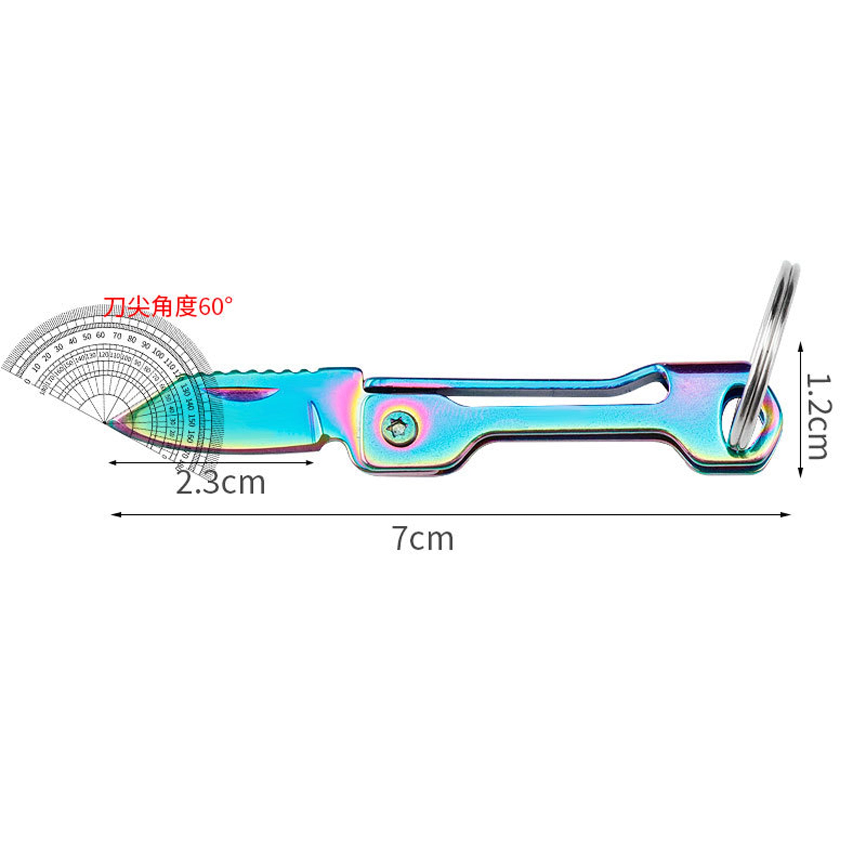 Wholesale Multifunctional Portable Folding Key Pendant Unboxing Tool Keychains