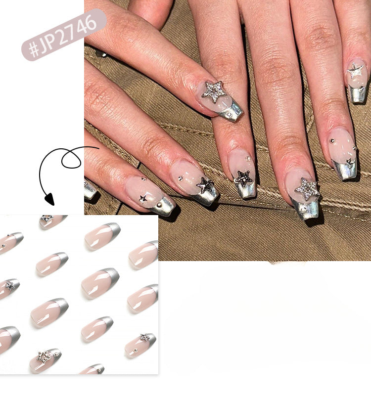 Wholesale 24 Pieces/box Press-on Star Nails Kits Nail Stickers ACC-NS-LeFan033