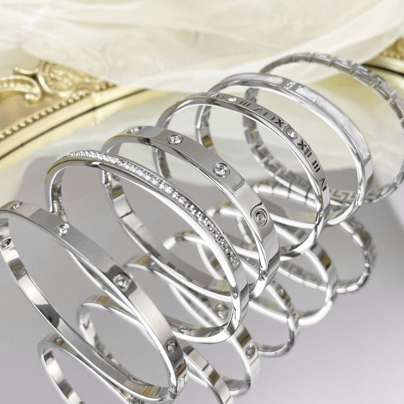 Wholesale Gypsophila Titanium Steel  Simple Bracelet ACC-BT-YuXun010