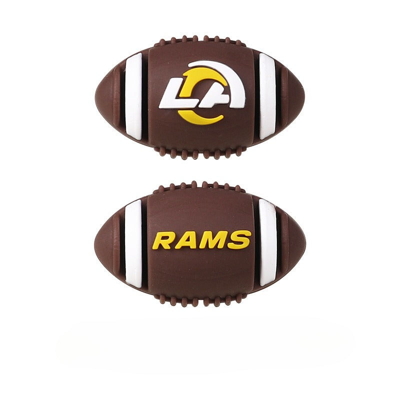 Wholesale 20pcs Rugby Team 3D Focal Beads DIY Bead Accessories ACC-BDS-RongFa042