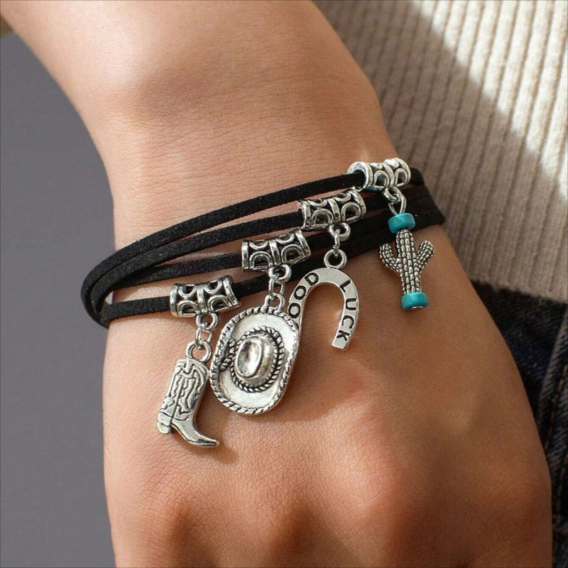 Wholesale Western Cowboy Punk Style DYI Creative Bracelet ACC-BT-Jiud001
