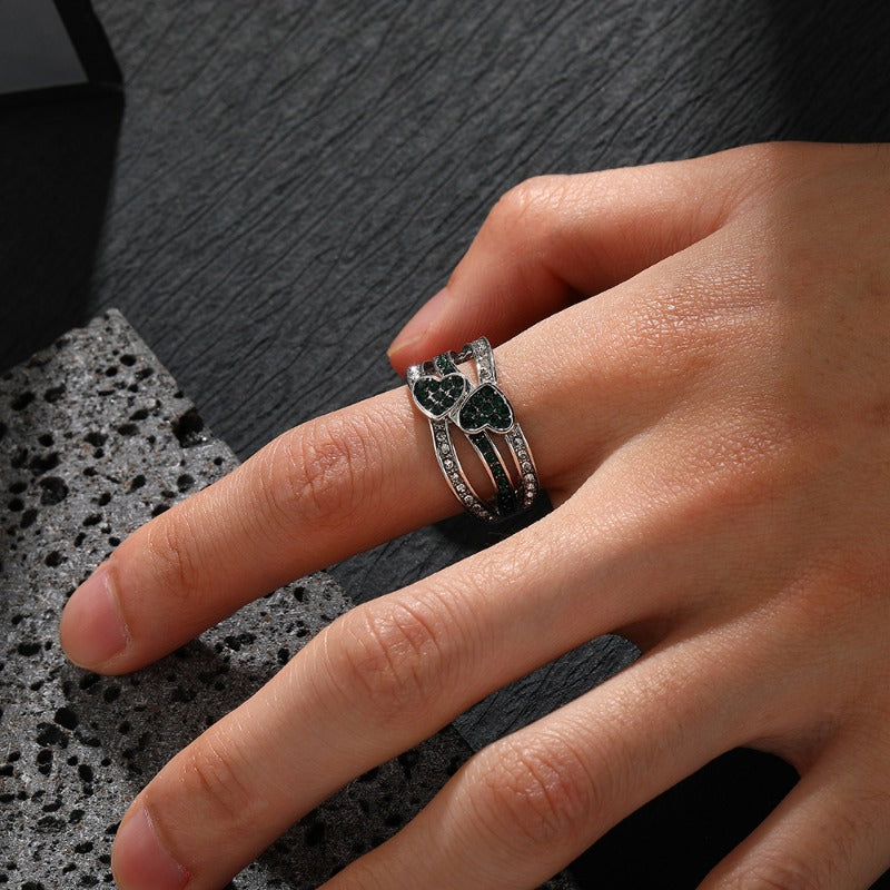 Wholesale Diamond Heart Ring ACC-RS-Yudie015