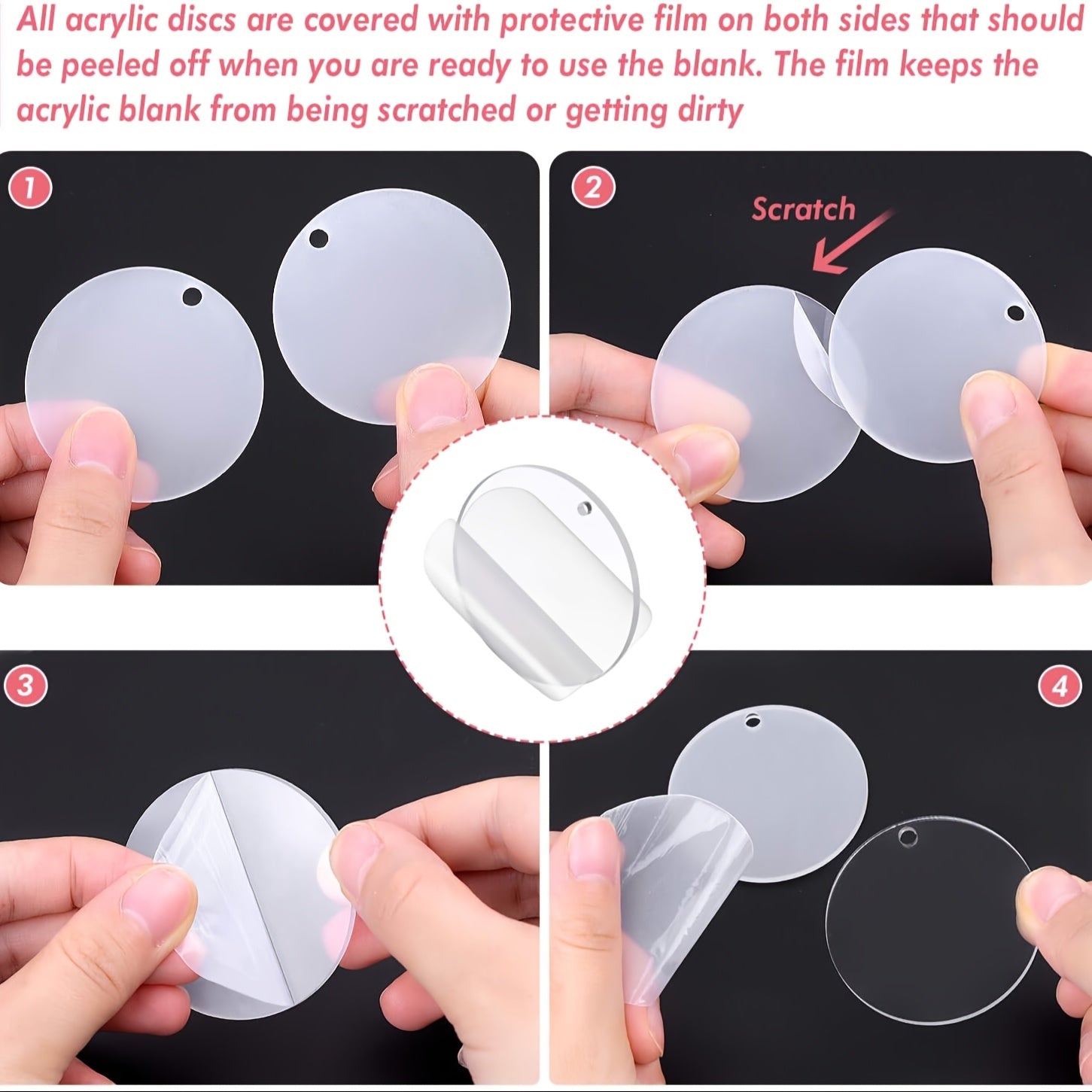 18pcs Beadable Cup Charms Round Acrylic Blank Keychains Pendants Mix Style UV DTF Wraps Kit Electroplating Color Heart Shape Cup Chain Decoration for Cup DIY Beading Craft Fashion Gift