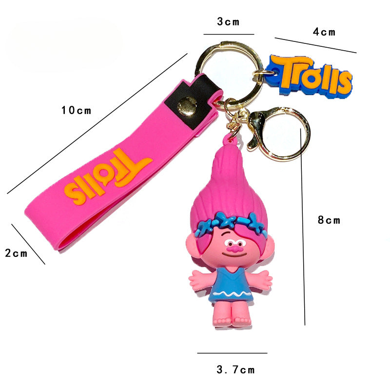 Wholesale Cartoon PVC Soft Glue Cute Keychain ACC-KC-XinShu019