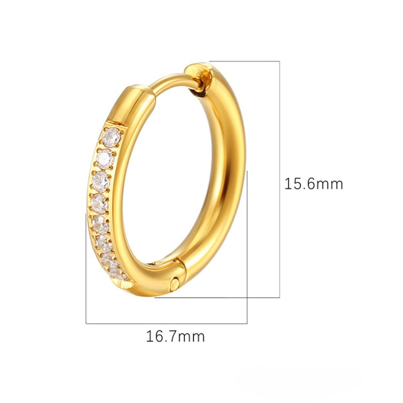 Wholesale Light Luxury Style Women's Titanium Steel Earrings ACC-ES-MuShan058