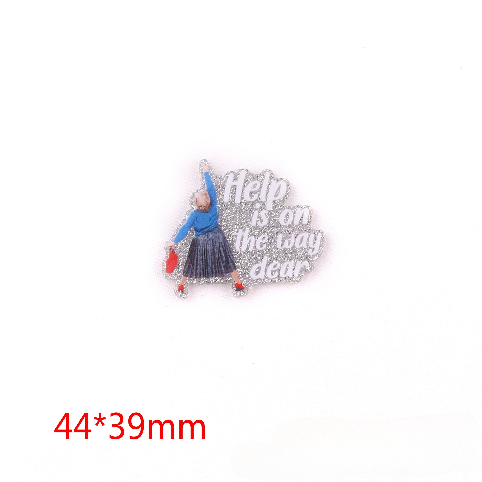 Wholesale 10pcs DIY Flatback Cartoon Christmas Acrylic Flatback Badge Scroll Retractable Keychain DIY Accessories ACC-FK-OuYe004