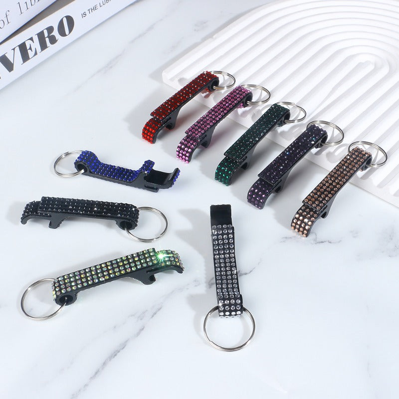 Wholesale Diamond Aluminum Alloy Bottle Wine Opener Keychains ACC-KC-RuiJie005