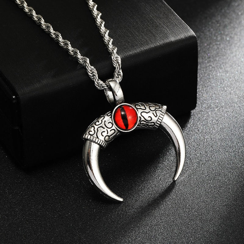 Wholesale Turquoise Crescent Pendant Necklace ACC-NE-Yuj004